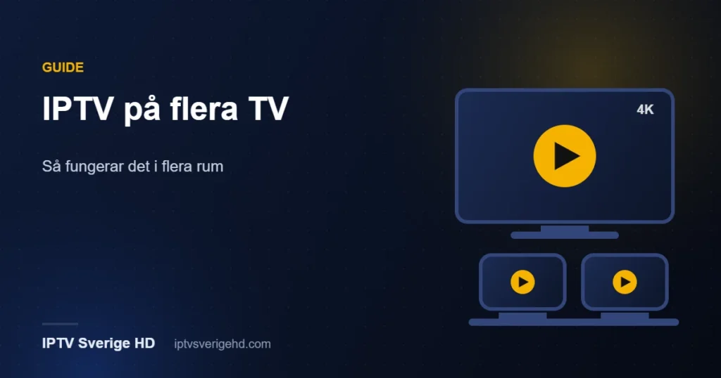 IPTV på flera TV och i flera rum – så fungerar det